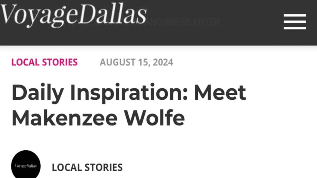 Daily Inspiration: Meet Makenzee Wolfe